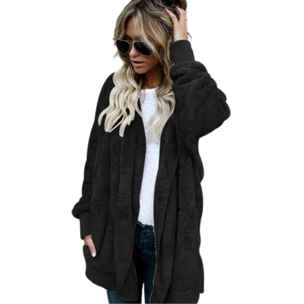 Faux Fur Hoodie Coat Lightweight – Goddess